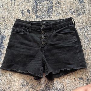 Old Navy button up black shorts